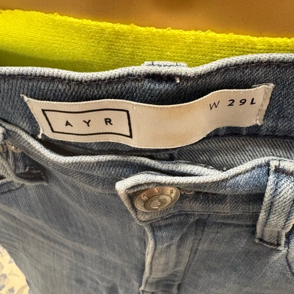 AYR The Pop Straight Ankle Jeans W29L - Picture 3 of 5